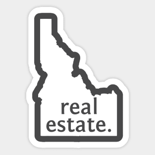 Idaho State Real Estate T-Shirt Sticker